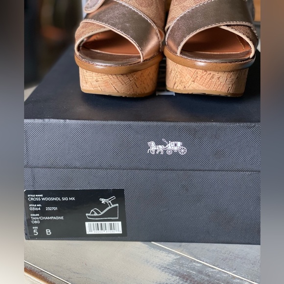 Coach Wedge Sandals 5B - Picture 6 of 6